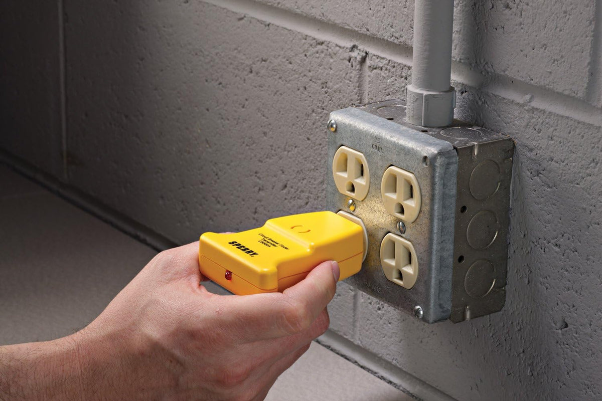 Circuit Breaker Finder, 80-140V, Yellow Z5107