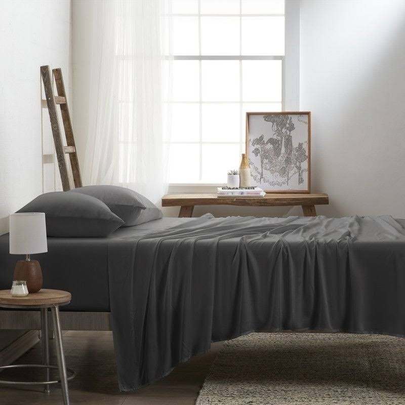 Rayon from Bamboo 4-Piece Bed Sheet Set Full Navy K788468