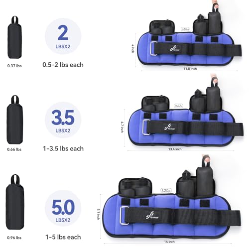 1 Pair Adjustable Ankle Weights T383312
