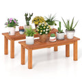 Wooden Plant Stand with Teak Oil Finish E932