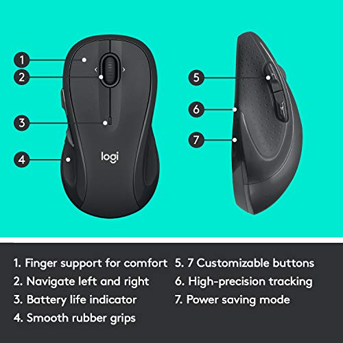 Wireless Mouse with Programmable Buttons - Graphite W9951