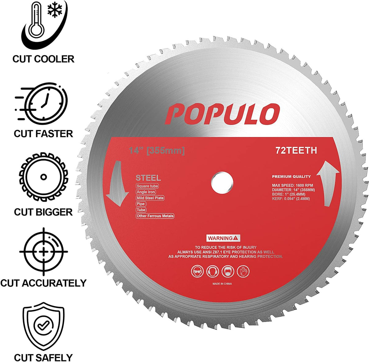 15 Inch Metal Cutting Chop Saw with 14-Inch Carbide-Tipped Blade X645