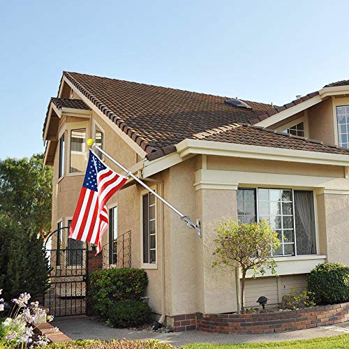 2 Pcs 360° Rotating Aluminum Alloy Flag Pole Rings for 1 Inch Diameter X4697