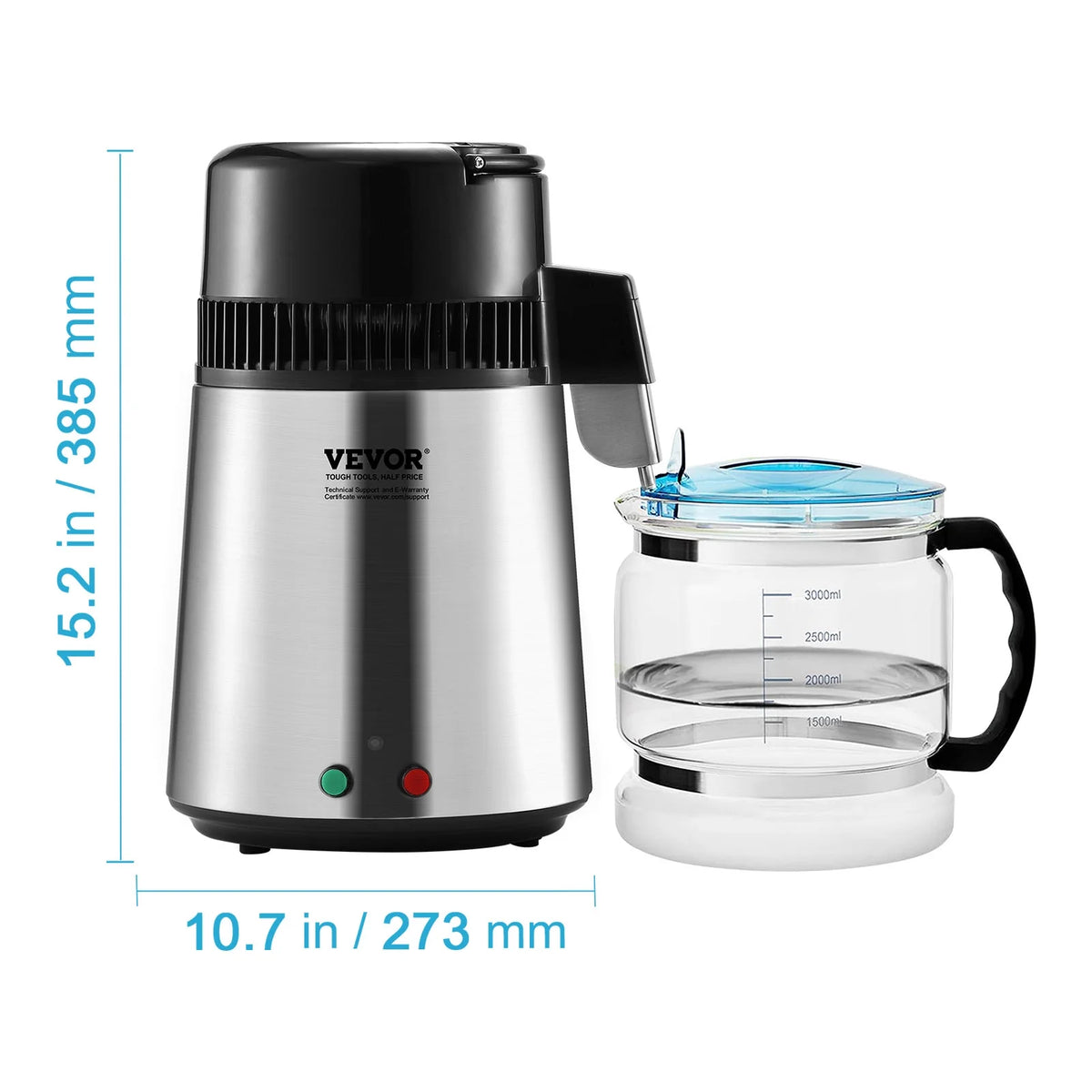 4L Stainless Steel Water Distiller D11023