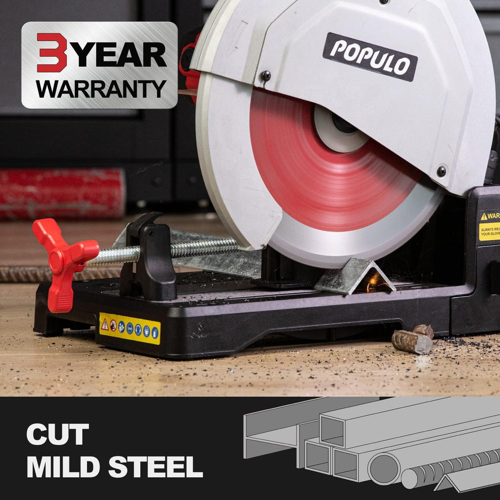 15 Inch Metal Cutting Chop Saw with 14-Inch Carbide-Tipped Blade X645