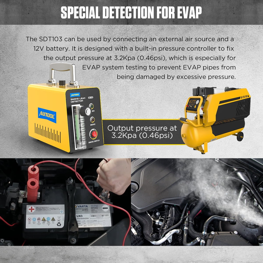DC12V Car EVAP Smoke Machine Leak Tester Y430060