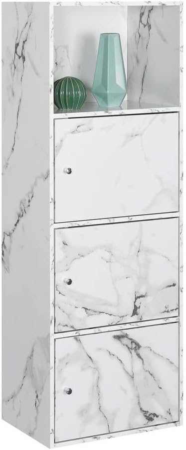White 3 Door Storage Cabinet P38776