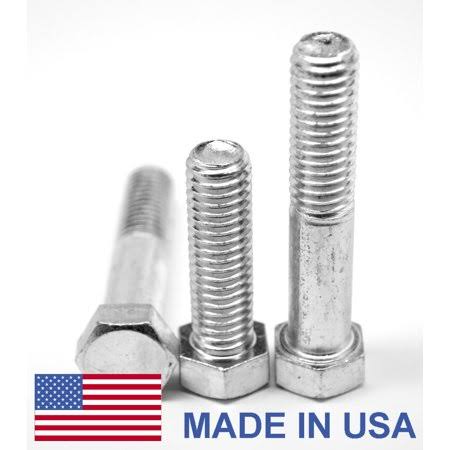 5/8 inch-11 x 4 1/2 inch Coarse Thread Grade 5 Hex Cap Screw Medium Carbon Steel Zinc Plated Pk 10 U373