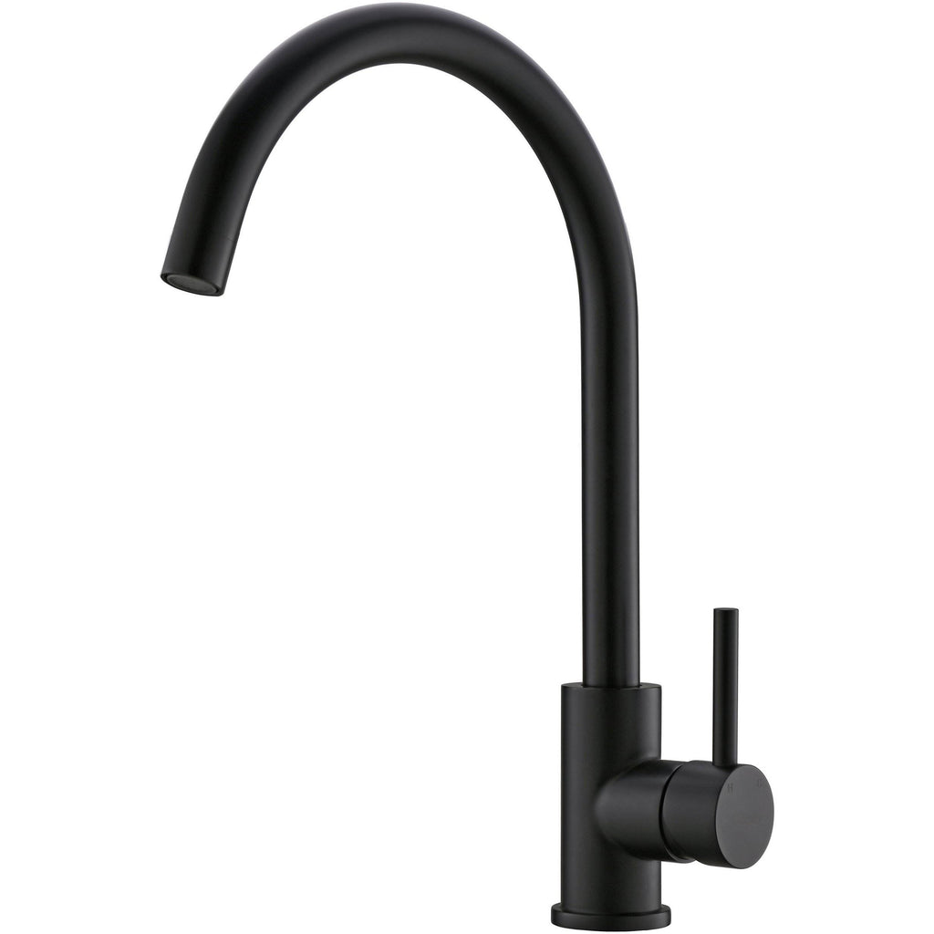 Matte Black Round Single Hole Bar Faucet S7162