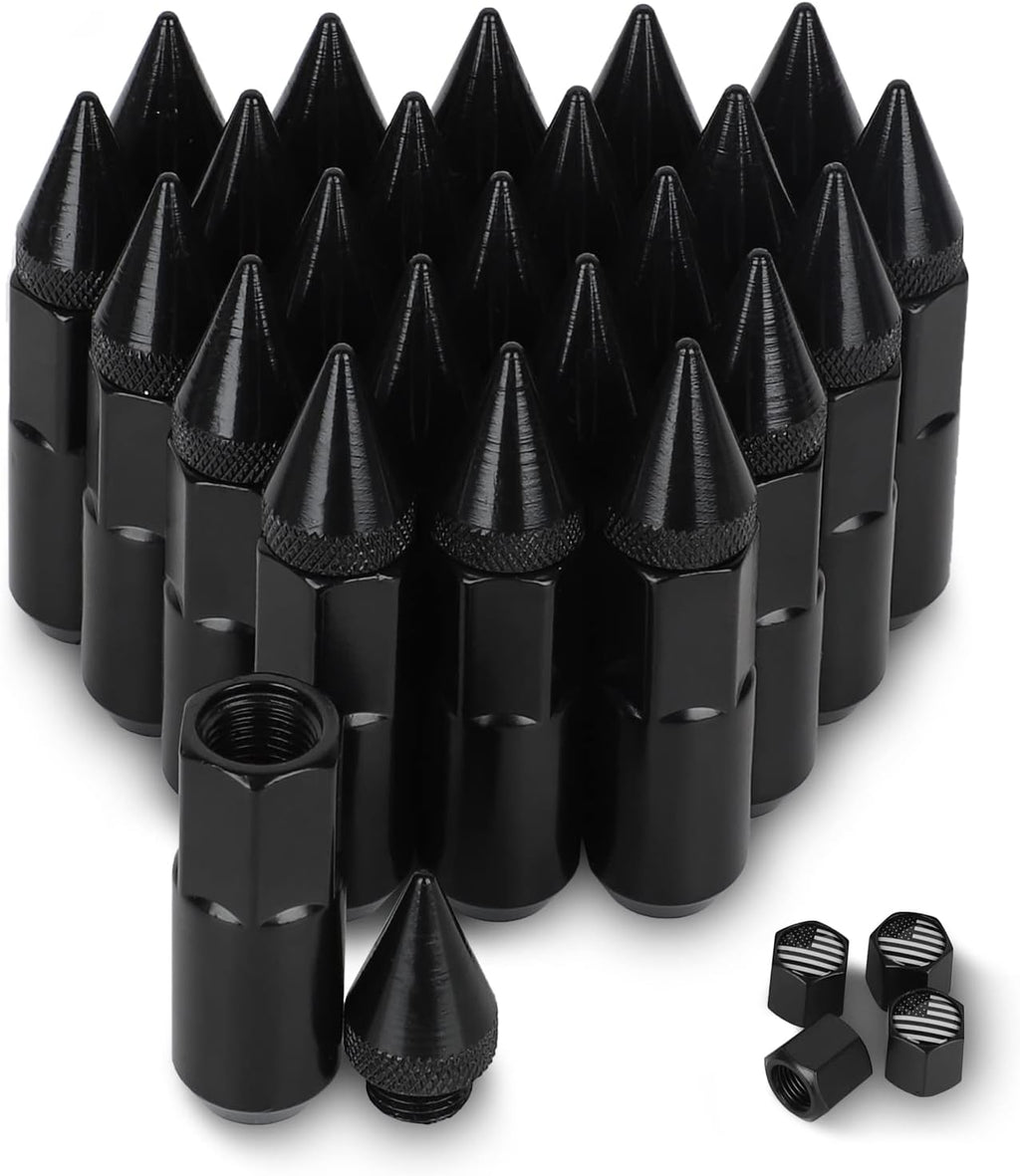 24 PCS Steel Spiked Lug Nuts (Neo Chrome) H7592