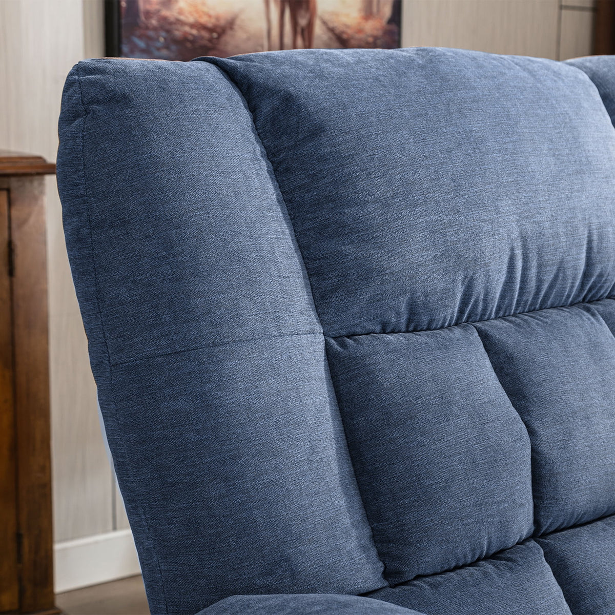 Brown Power Lift Recliner Chair with Heat and Massage L966