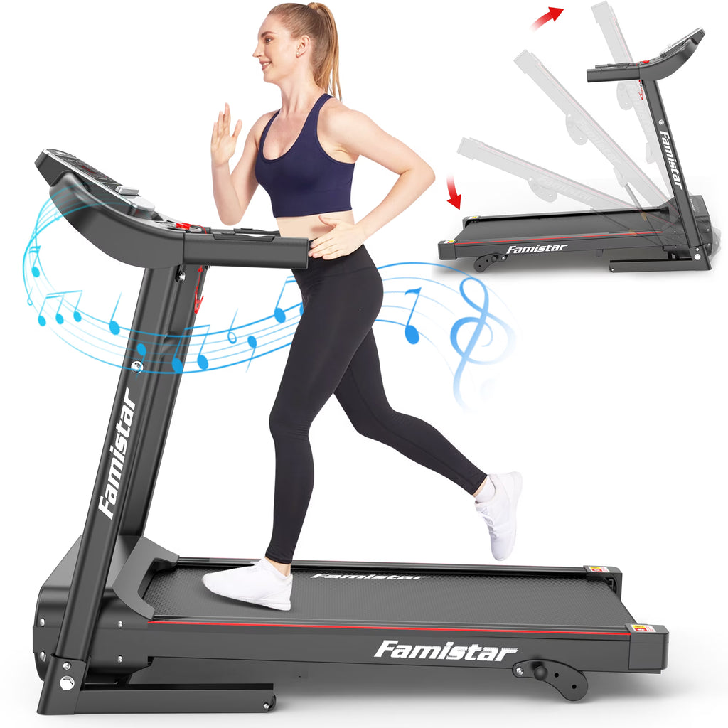 Folding Electric Treadmill with 2.5HP 3 Manual Incline E22360