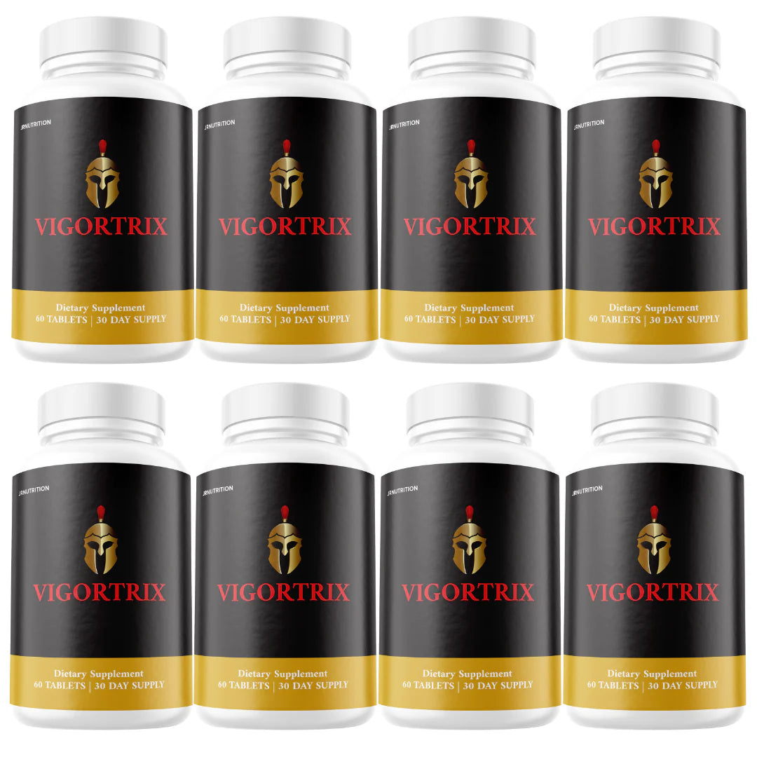 Men Vitality Pills Natural Energy & Stamina Support 8 Bottles I5681