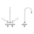 4 Cast Deckmount A598844