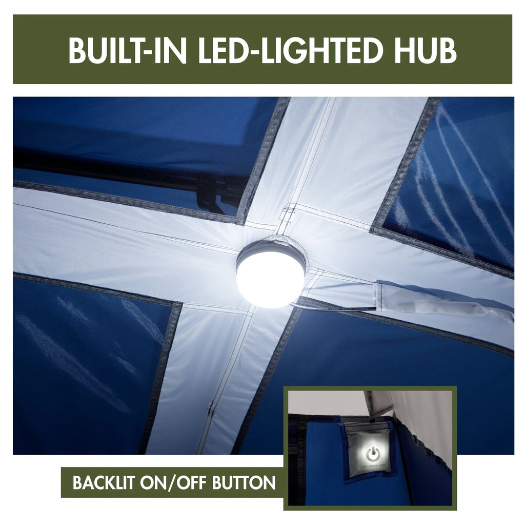 6-Person Instant Cabin Tent with LED Lighted Hub H8859