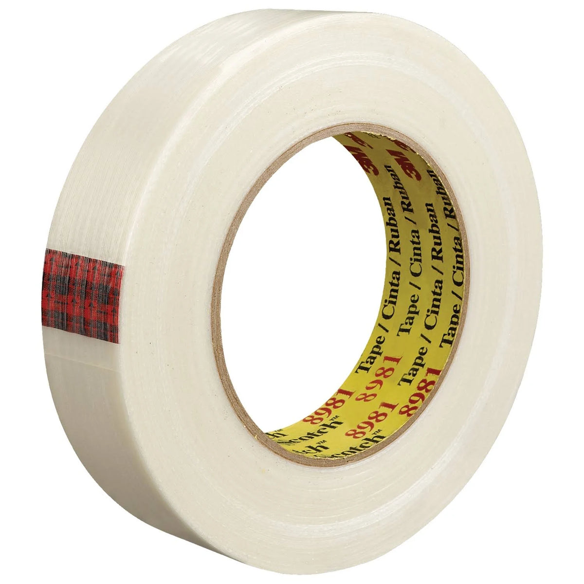 Clear Strapping Tape, 1 in. x 60 Yards, Pack of 12 Y9927