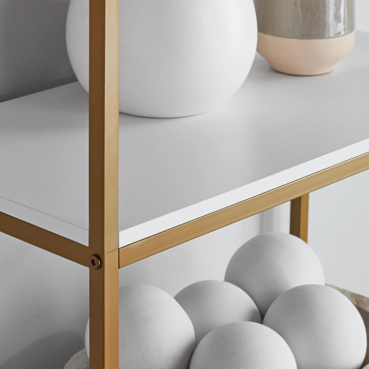 6-Shelf Metal Frame Bookcase D938
