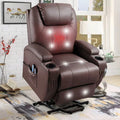 Black Faux Leather Power Lift Recliner N330