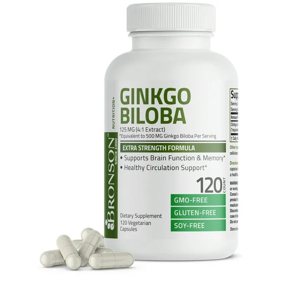 Ginkgo Biloba 500 mg 120 Vegetarian Capsules M859777