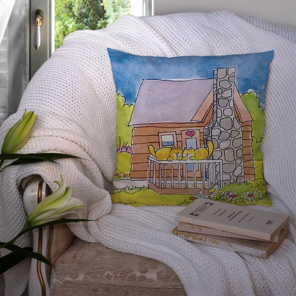 Decorative Canvas Fabric Pillow V9862