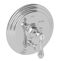 Balanced Pressure Tub & Shower Diverter Plate with Handle Weathered Copper F2220