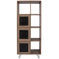 Brown and Black Cube Storage Organizer Bookcase R9658