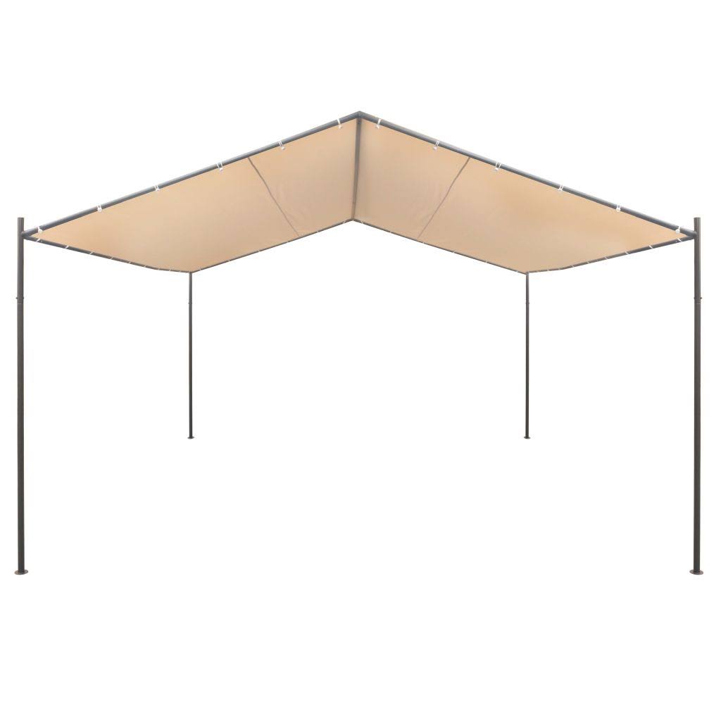 Steel Beige Gazebo Tent Canopy D42433