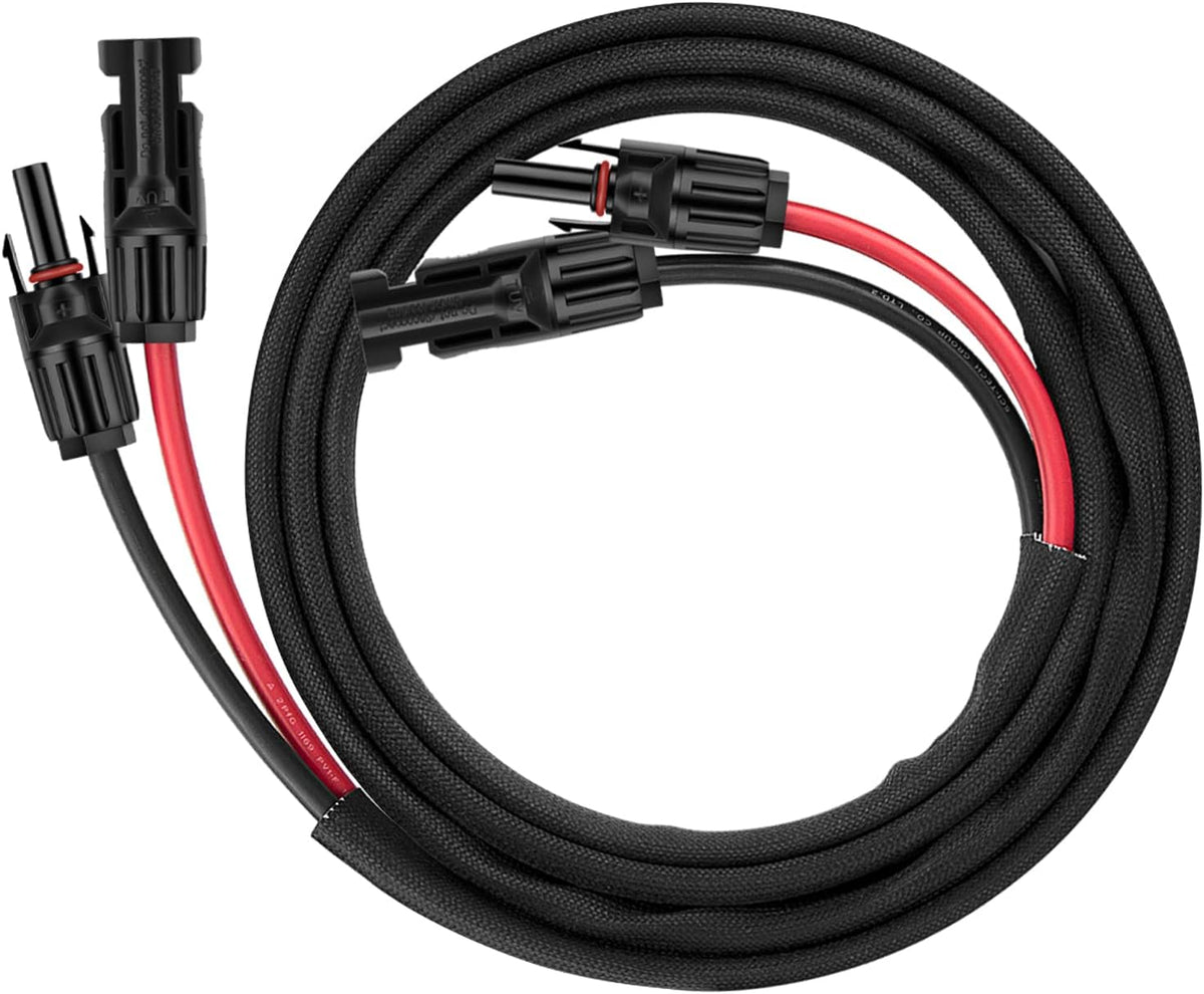 6FT 10AWG Solar Extension Cable with Female and Male Connector R550