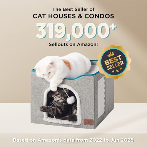 Foldable Cat Bed with Scratch Pad L548