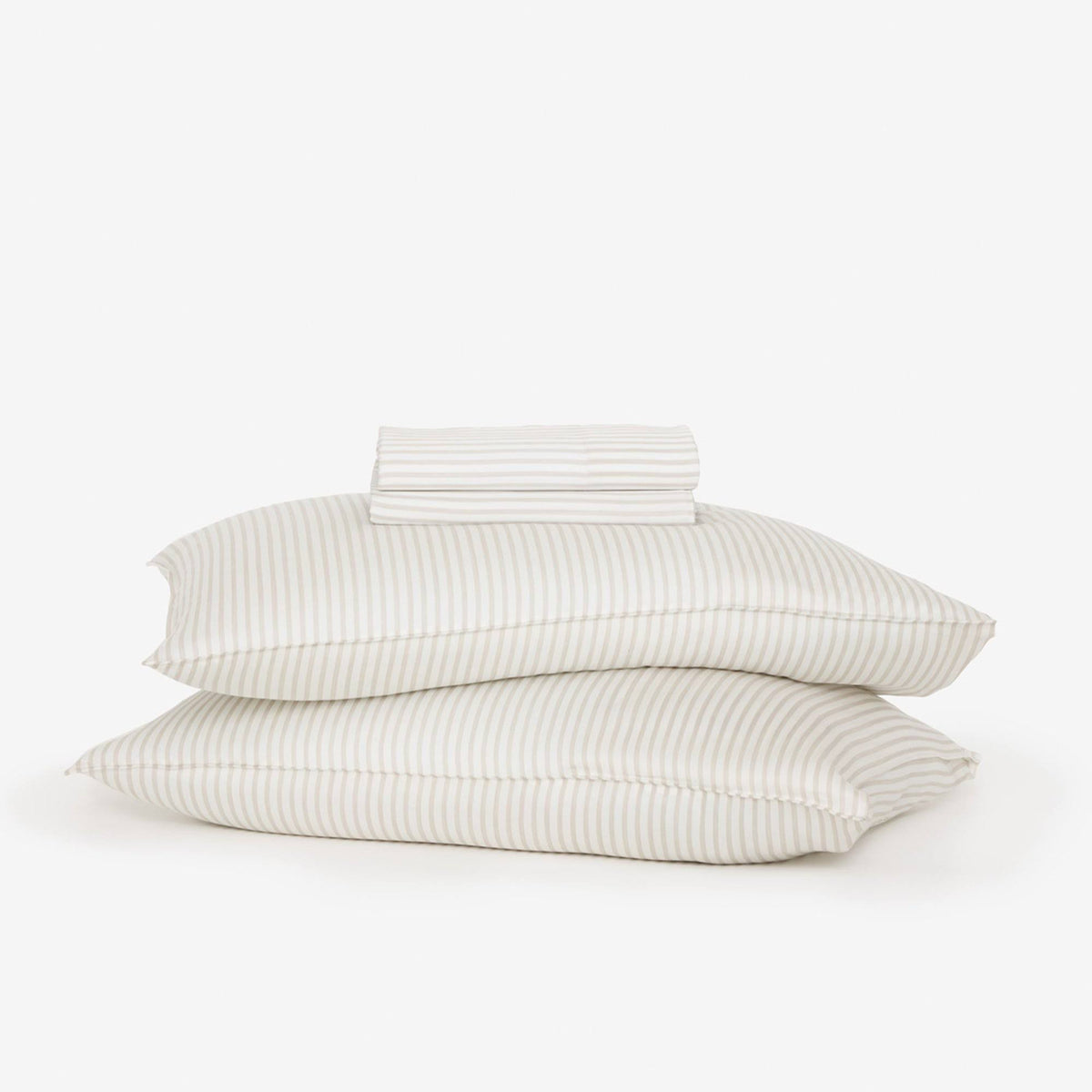 Queen Gray Stripe Eucalyptus Sheets P380