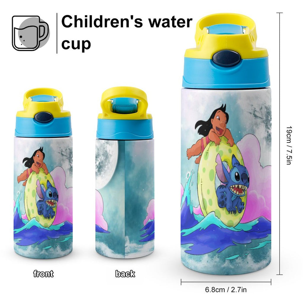 Stainless Steel Vacuum Insulated Water Bottle With Straw B29072