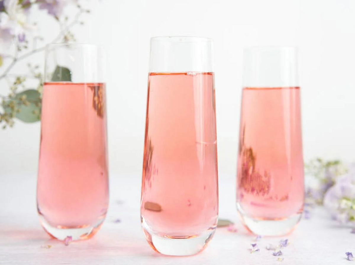 9.4 Oz Stemless Champagne Flutes Set of 4 F95249