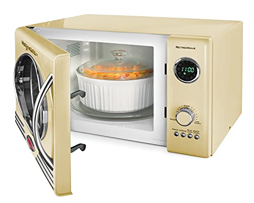 0.9 cu.ft 800-Watt Yellow Countertop Microwave Oven B571