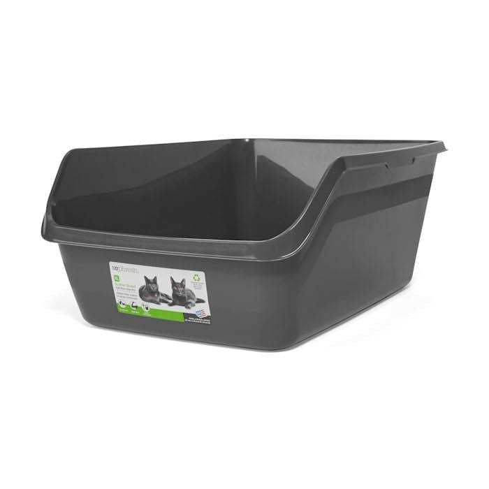 Charcoal High-Back Cat Litter Box T13370