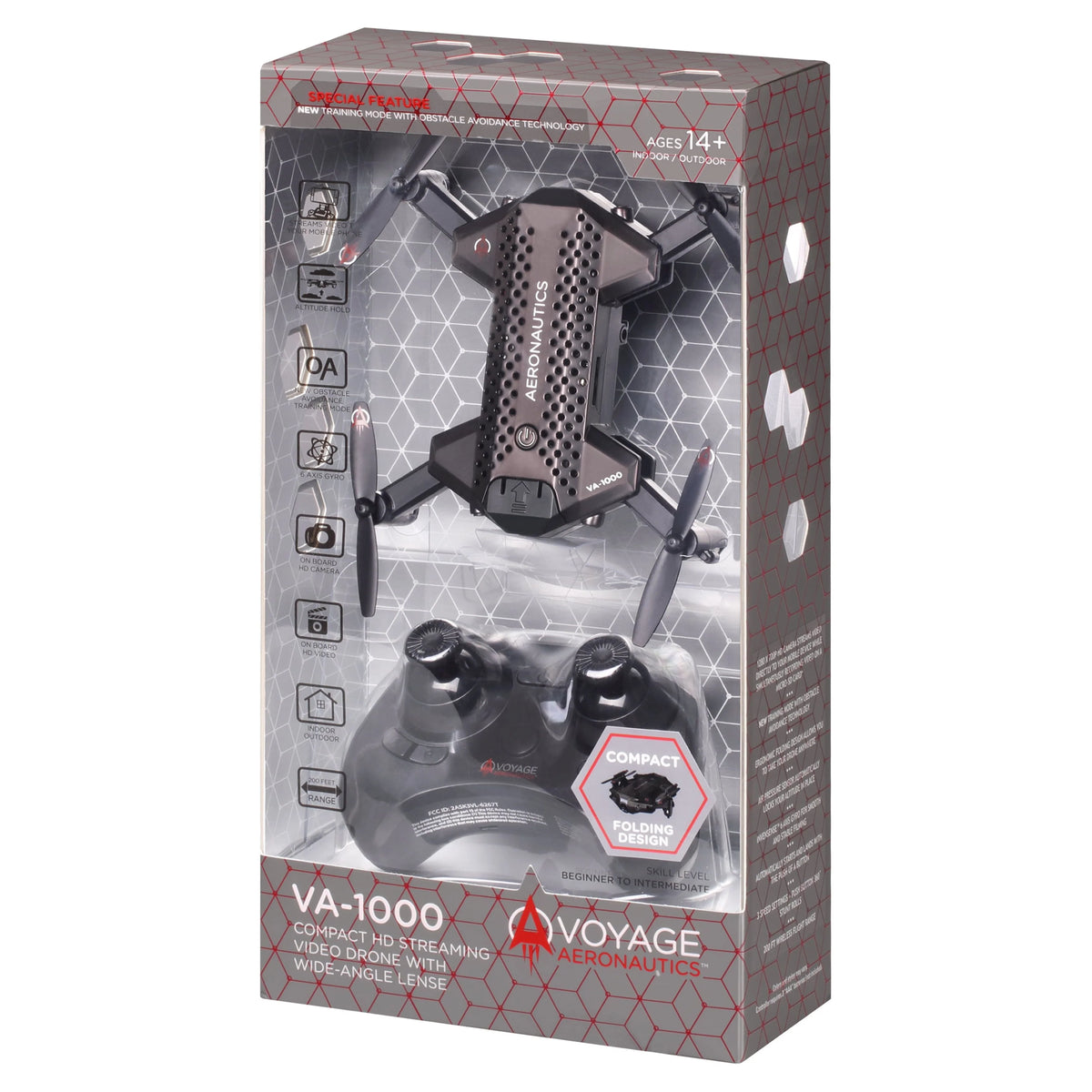 Black 7 inches Wide-Angle Lens Drone O2828