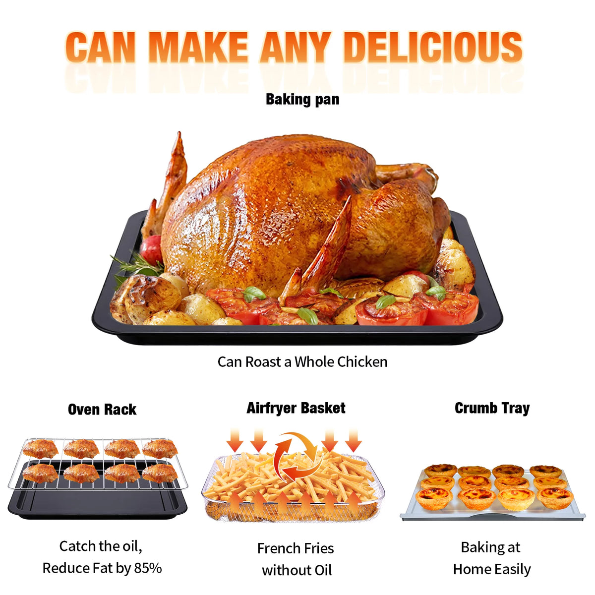 10.6QT Air Fryer Oven Combo G254
