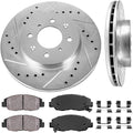 4 Lug Brake Disc Rotors with Ceramic Brake Pads A98023