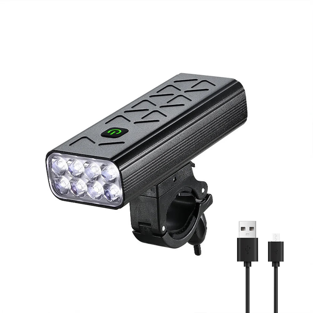 8LED Rechargeable Bike Front Headlight with 5 Modes Q759650
