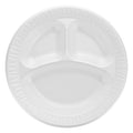 10.25 in White Laminated Foam 3 Comp Plate K383451