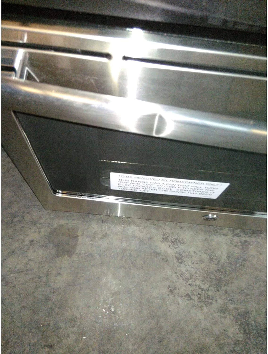 4.4 Cu.Ft. Stainless 4 Burner Electric Range G856