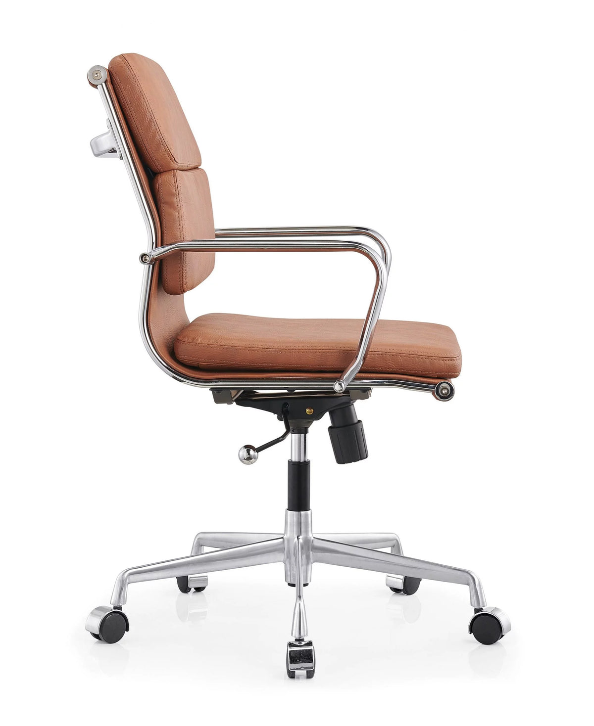 Brown Leather Adjustable Swivel Office Chair Z18013