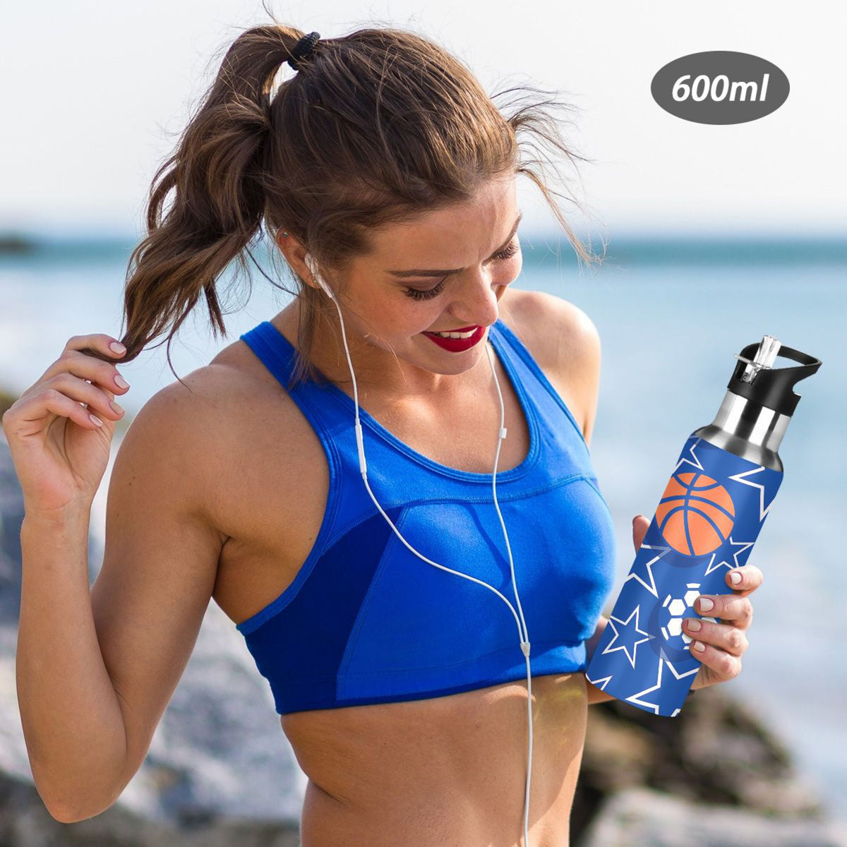 Stainless Steel Insulated Water Bottle with Straw Lid K702