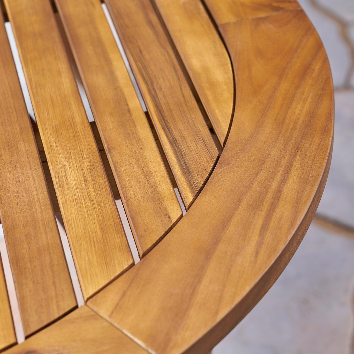 Teak Acacia Wood Oval Dining Table F74845