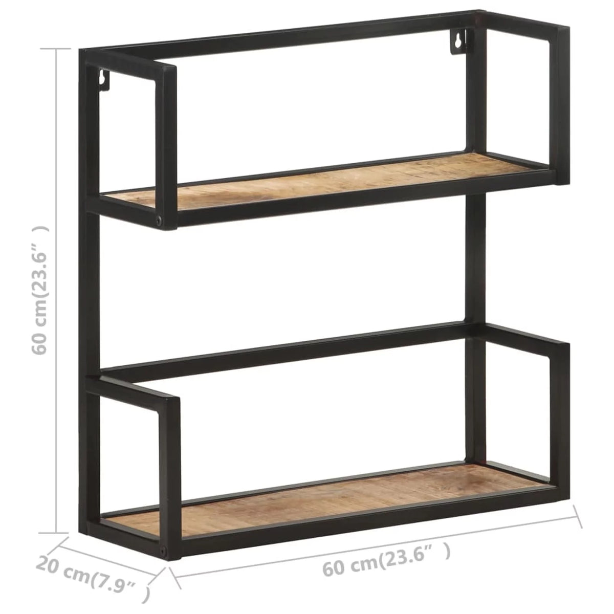 Wall Shelf Rough Mango Wood G977448