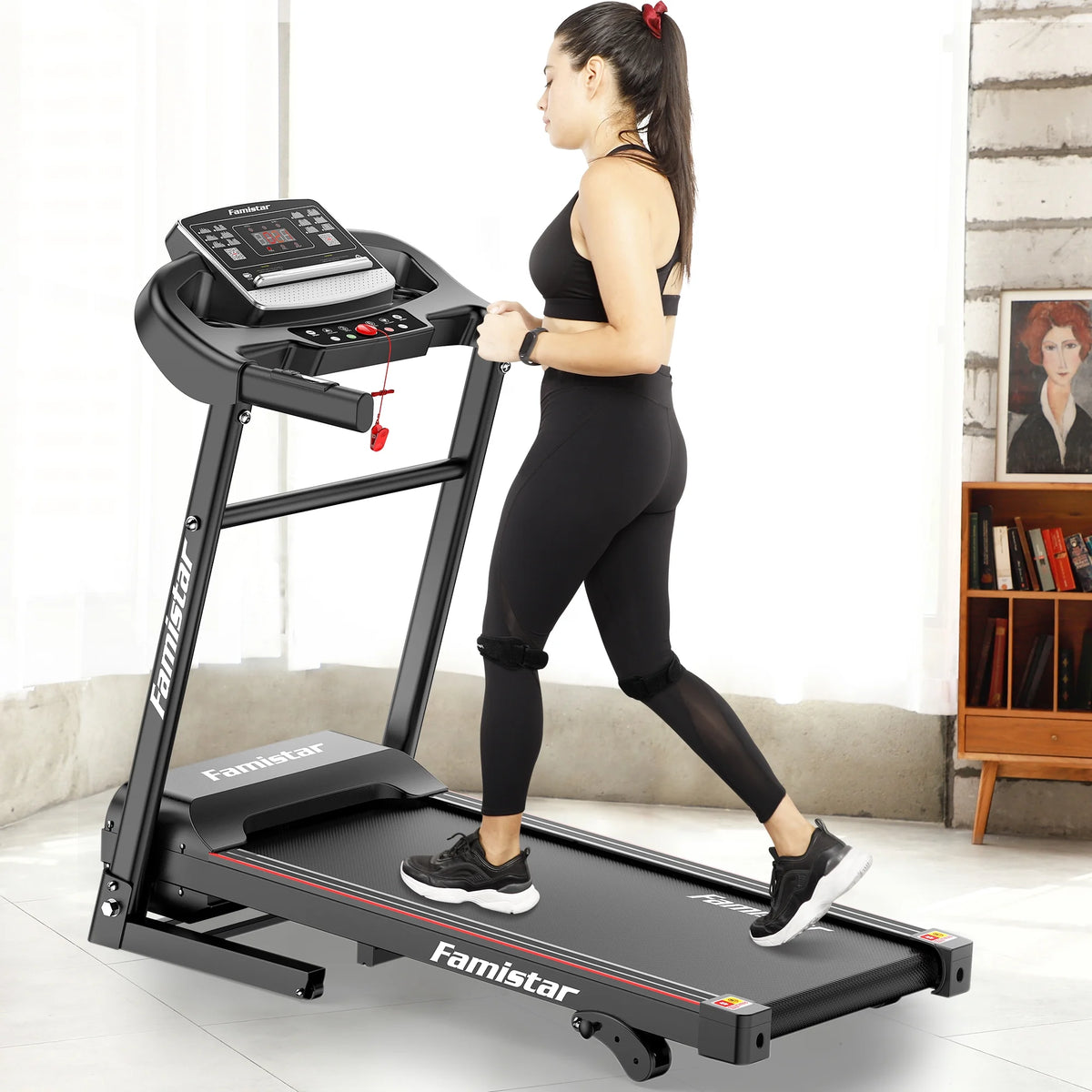 Folding Electric Treadmill with 2.5HP 3 Manual Incline E22360