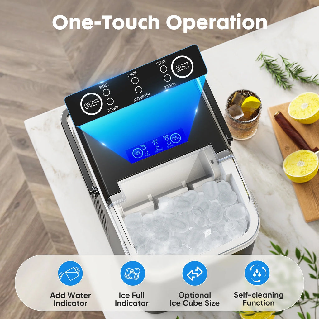 Portable 1.5L Electric Ice Maker Black C5599