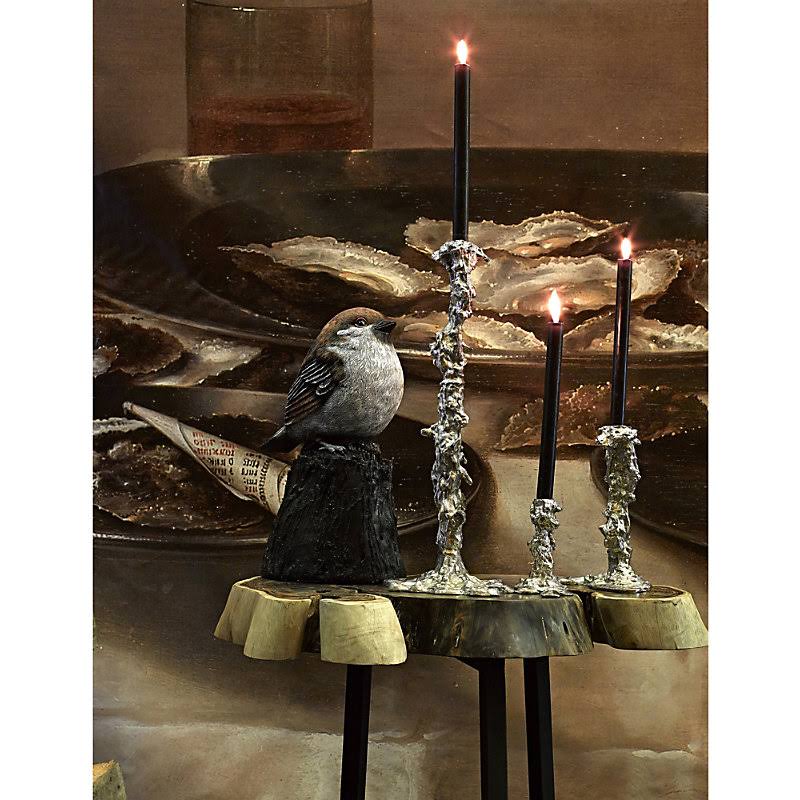 Silver Drip Candle Holder Small B166421
