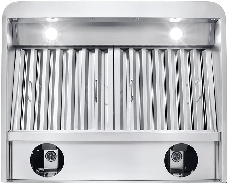 Stainless Wall Range Hood, 1000 Max CFM, 4 Speed, 30 36 42 48 54 60 inch V28843