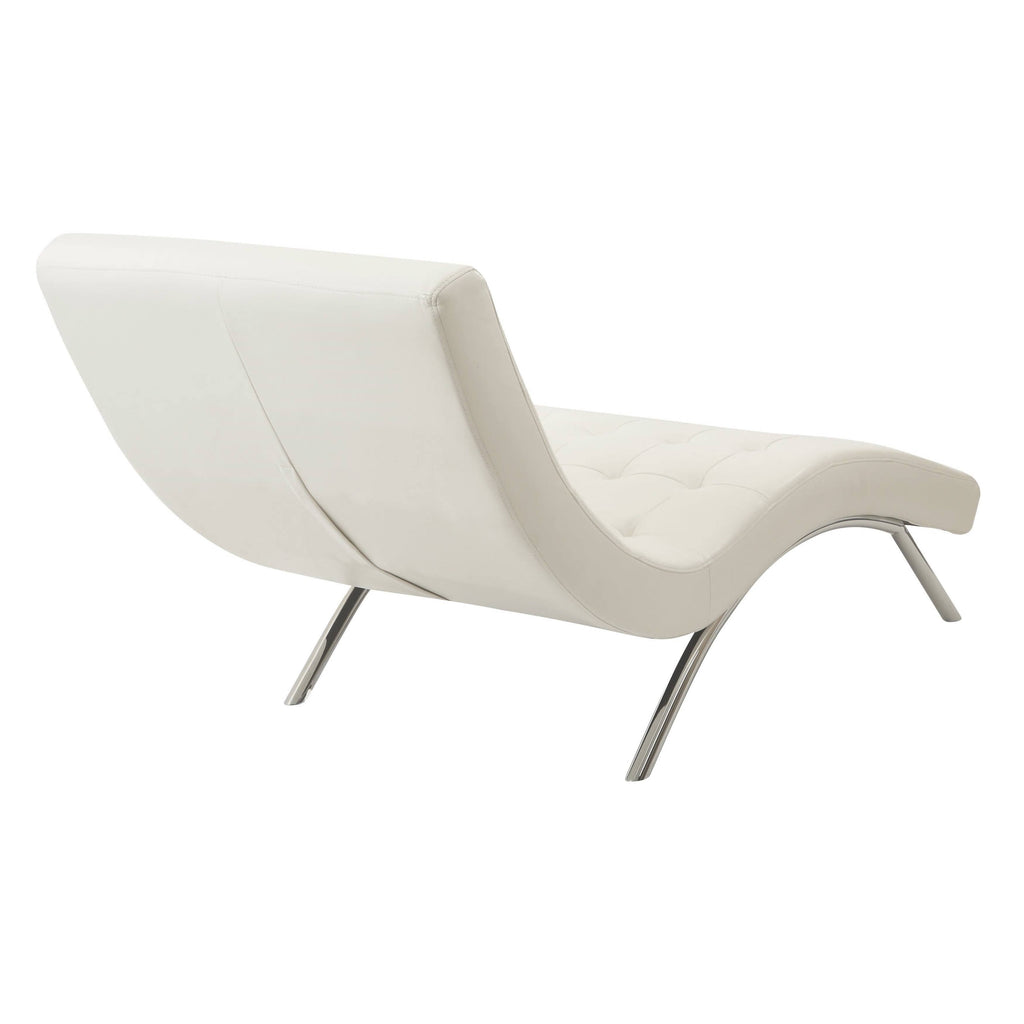 Tufted Chaise Pewter D29082