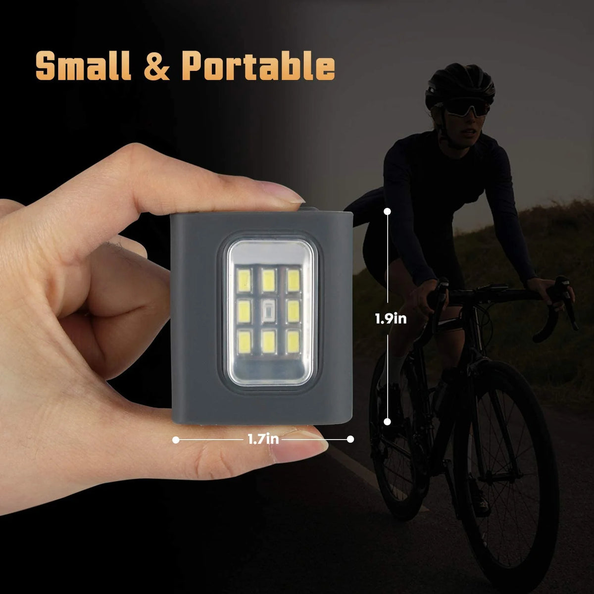 2Pack USB Rechargeable LED Clip on Running Light C91877